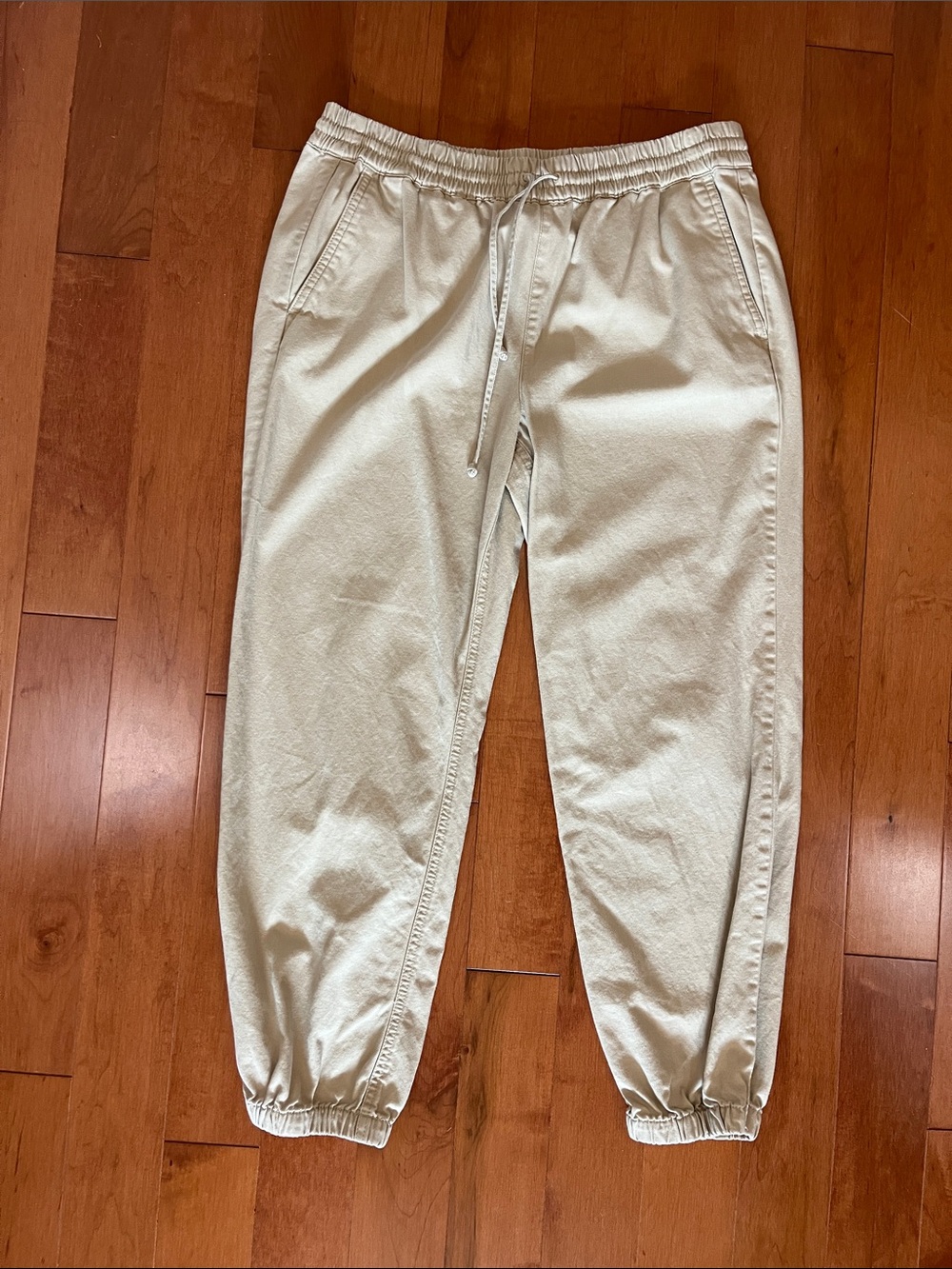 J. Crew Cream Elastic Waist Joggers